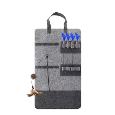 UAMLY Bolsa de almacenamiento colgante para juguetes de gato
