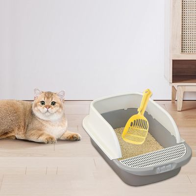 UAMLY Pala y tamiz para arena de gato