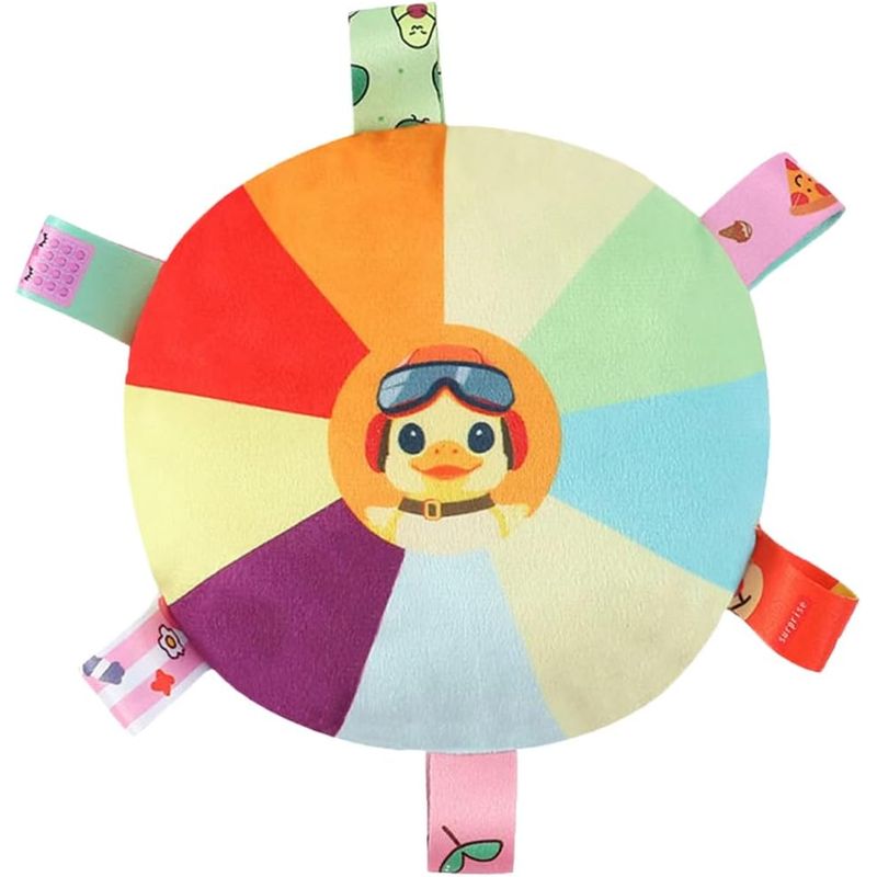 Jouet frisbee sonore en peluche pour chien