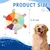 Jouet frisbee sonore en peluche pour chien