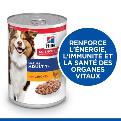 HILL'S -  CHIEN SCIENCE PLAN ADULTE MATURE 7+ POULET (boite)