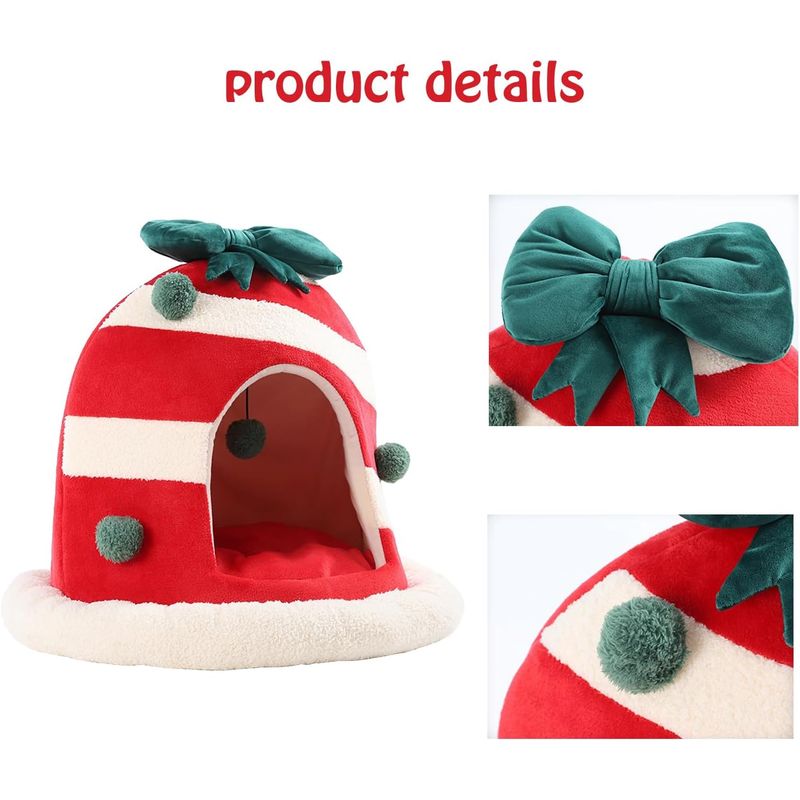 Jolie maison de chat de Noël