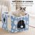 Lit pliable pour chat avec griffoir