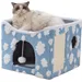 Lit pliable pour chat avec griffoir