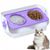 Gamelle double pour chat, réglable en hauteur