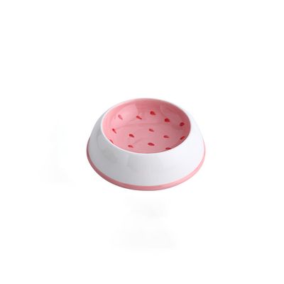 Gamelle en céramique pour chat - fraise