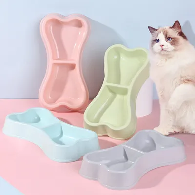 UAMLY Gamelles pour animaux de compagnie Double bol