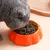 Gamelle en céramique pour chat - citrouille
