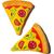 Jouet pour chien en forme de tranche de pizza, peluche couinante