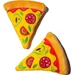 Pizzastück-Hundespielzeug, quietschendes Plüschtier