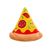 Jouet pour chien en forme de tranche de pizza, peluche couinante