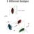 Jouets en plumes pour chatons, insectes artificiels