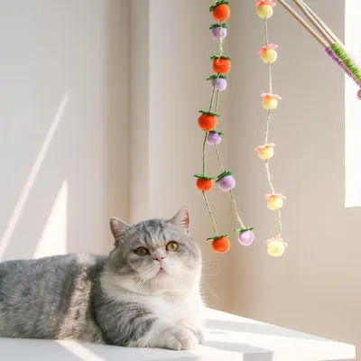 Jouet baguette pour chat avec clochette