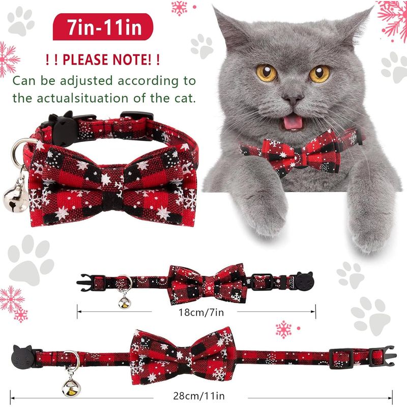 Collier pour chat réglable à dégagement rapide