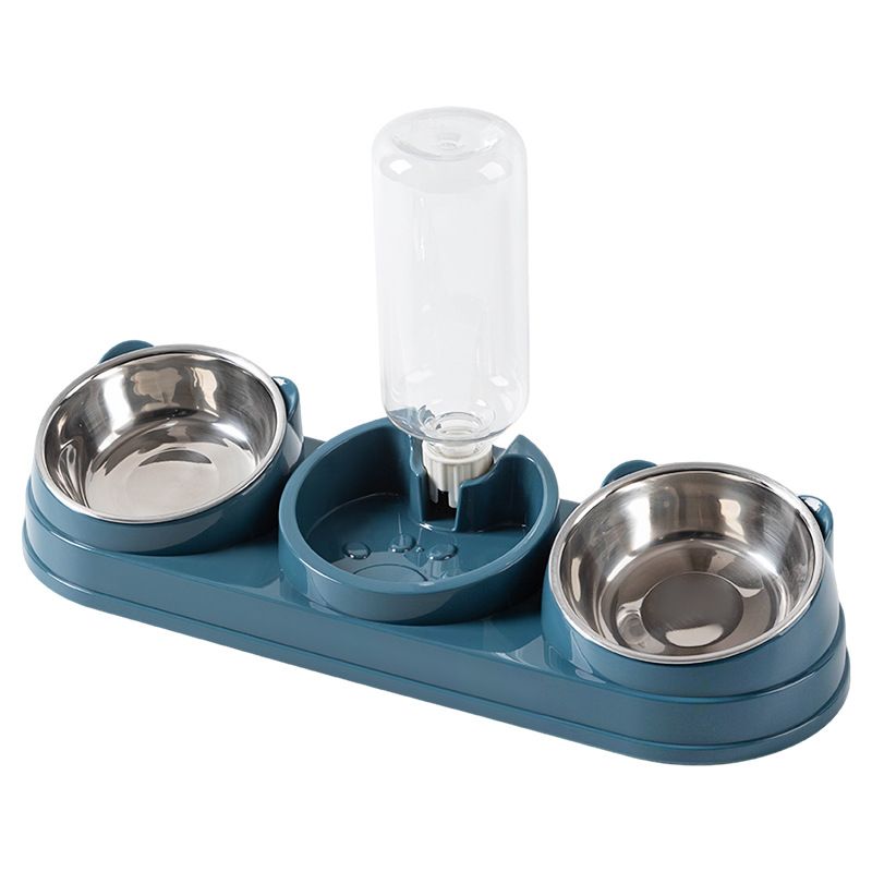 Ensemble de bols d'eau et de nourriture pour chat 3 en 1