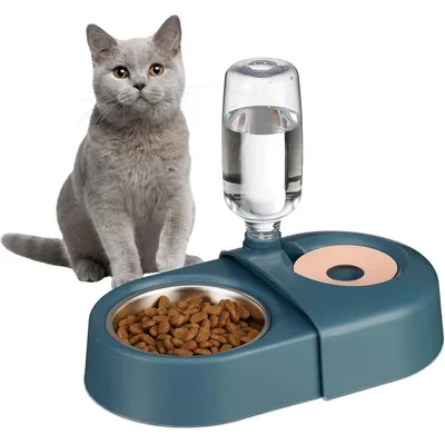 Distributeur de nourriture et d'eau pour chats