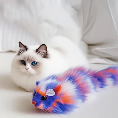UAMLY Souris en peluche - Jouet pour chat