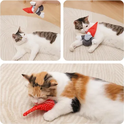 UAMLY Jouets en peluche à l'herbe à chat