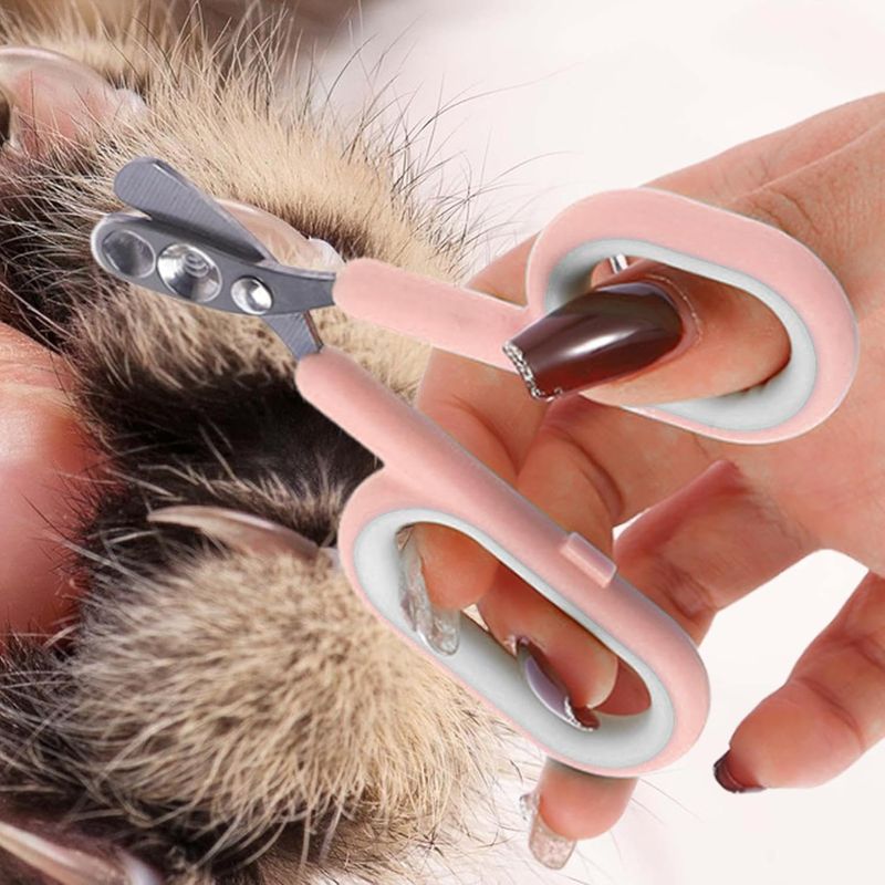Coupe-griffes pour chat, ciseaux à trous