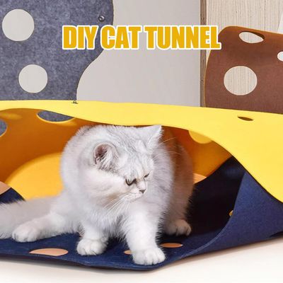 UAMLY Jouet tunnel pliable pour chat