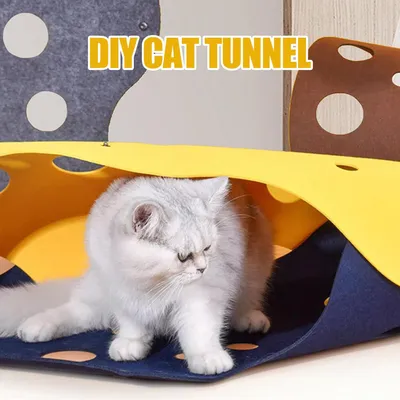 UAMLY Jouet tunnel pliable pour chat