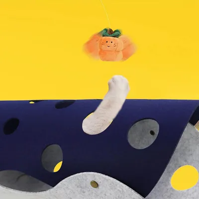 UAMLY Jouet tunnel pliable pour chat