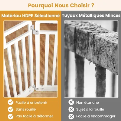 GIANTEX Parc pour Chien Pliable en Plastique,Forme Personnalisé