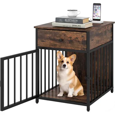 GIANTEX Cage pour Chiens avec Tiroir et Porte Verrouillable
