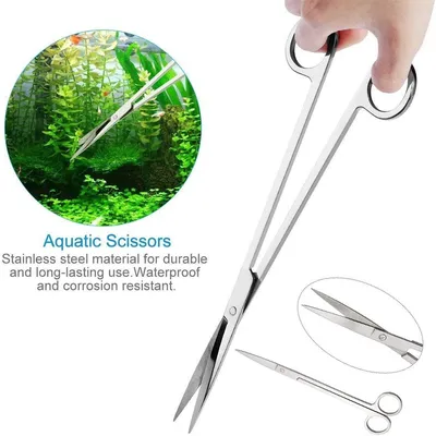 IntiMeg Grattoir en acier inoxydable pour aquarium