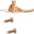 IntiMeg Support mural pour chat,Deux marches + lit pour chat