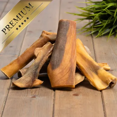 Peau de tête de bœuf Lyra Pet® brun doré foncé