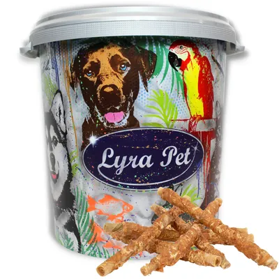 Lyra Pet® Rouleaux à mâcher avec poitrine de poulet env. 30-34 cm