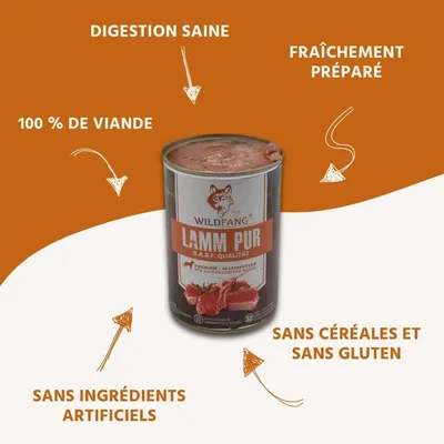 Nourriture humide Wildfang® – qualité BARF