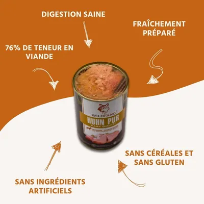 Nourriture humide Wildfang® – qualité BARF