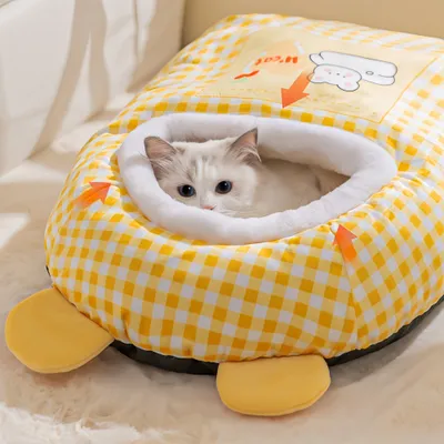 FurryFusion Sac de sommeil pour chat d'hiver