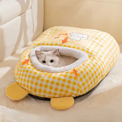 FurryFusion Sac de sommeil pour chat d'hiver