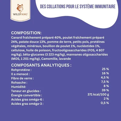 Wildfang® Collations fonctionnelles - système immunitaire pour chiens