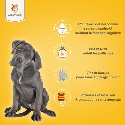 Wildfang® Snacks fonctionnels pour peau et pelage des chiens