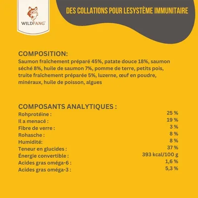 Wildfang® Snacks fonctionnels pour peau et pelage des chiens