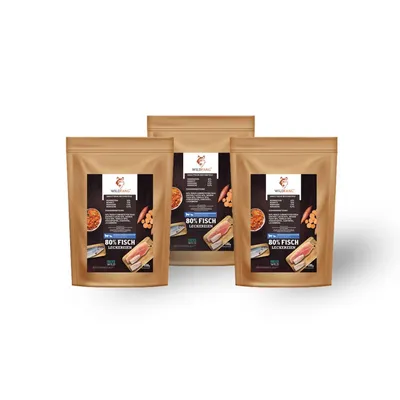 Wildfang® Snacks sans céréales à 80% de poisson