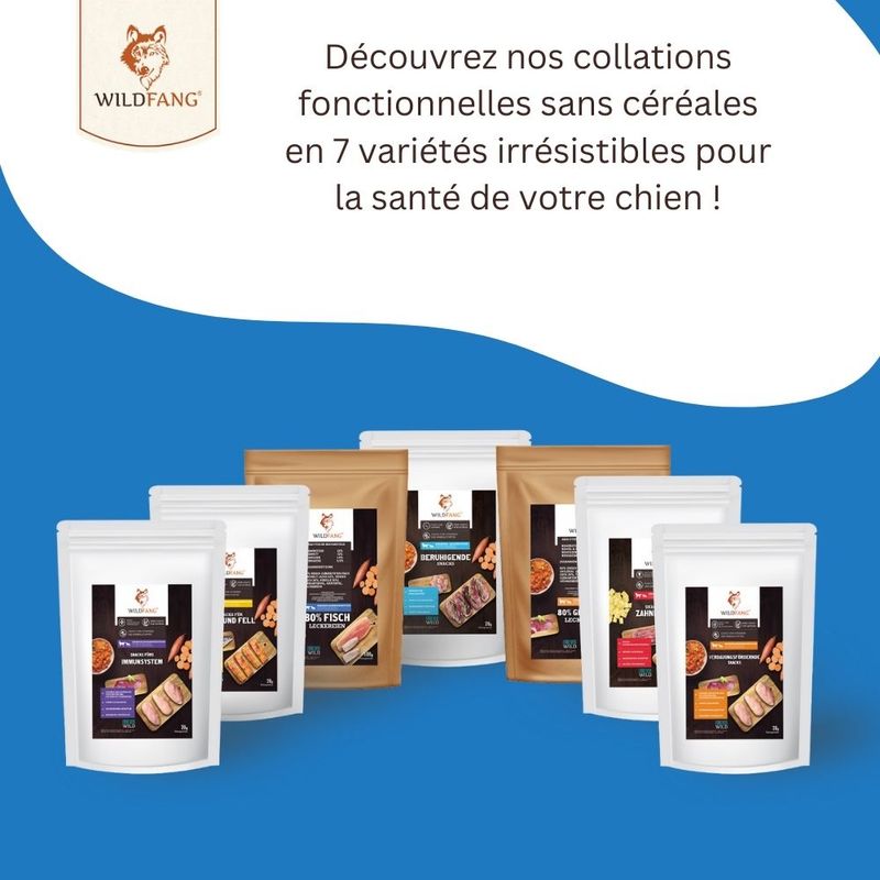 Wildfang® Snacks sans céréales à 80% de poisson