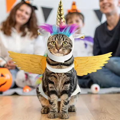 IntiMeg Costume de licorne pour chat