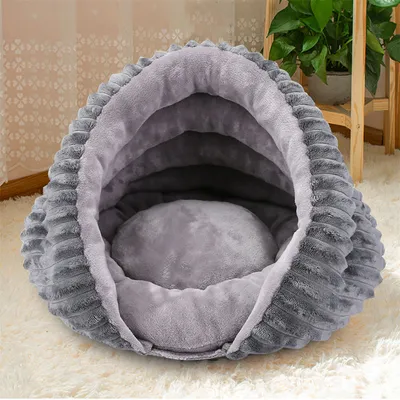 IntiMeg Panier en Forme de Conque pour Chien et Chat