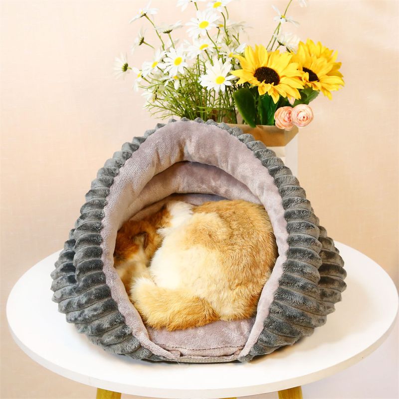 IntiMeg Panier en Forme de Conque pour Chien et Chat