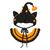 IntiMeg Collier et bonnet tricotés pour chat Halloween