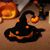 IntiMeg Collier et bonnet tricotés pour chat Halloween