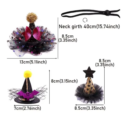 IntiMeg Halloween-Hüte für Hunde und Katzen, 5er-Set IntiMeg Halloween-Hüte für Hunde und Katzen, 5er-Set