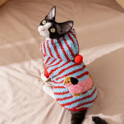 IntiMeg Pull-over pour Petit Chat,Avec anneau de traction