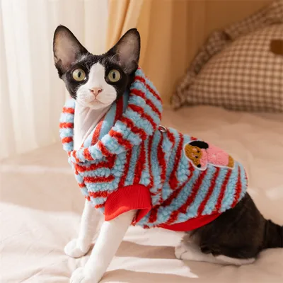 IntiMeg Pull-over pour Petit Chat,Avec anneau de traction