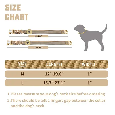 IntiMeg Collier Anti - Perte pour Chien-Aucun tracker inclus